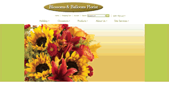 Desktop Screenshot of blossomsandballoonsflorist.com